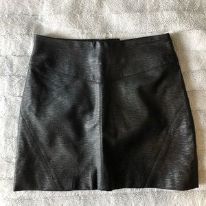 Faux leather skirt